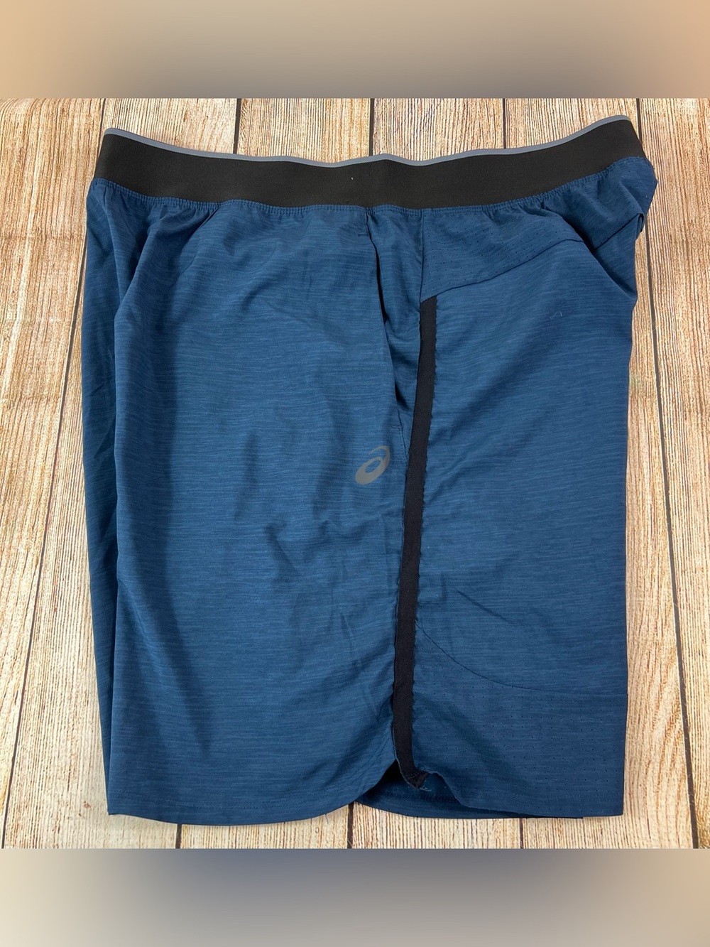 Mens ASICS Blue Athletic Shorts Size XL With Pockets